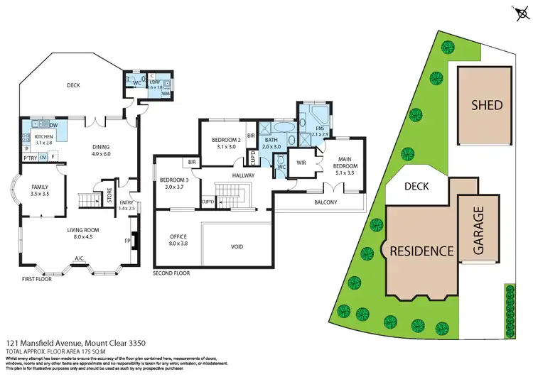 Floorplan of Homely house listing, 121 Mansfield Avenue, Mount Clear VIC 3350