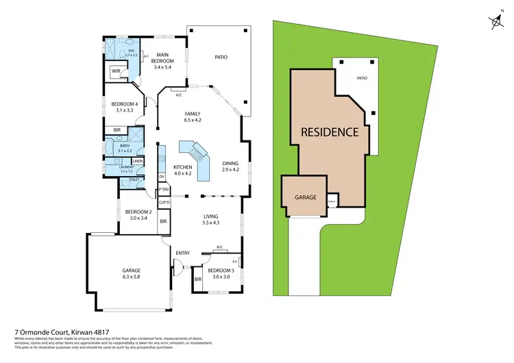 Floorplan of Homely house listing, 7 Ormonde Court, Kirwan QLD 4817