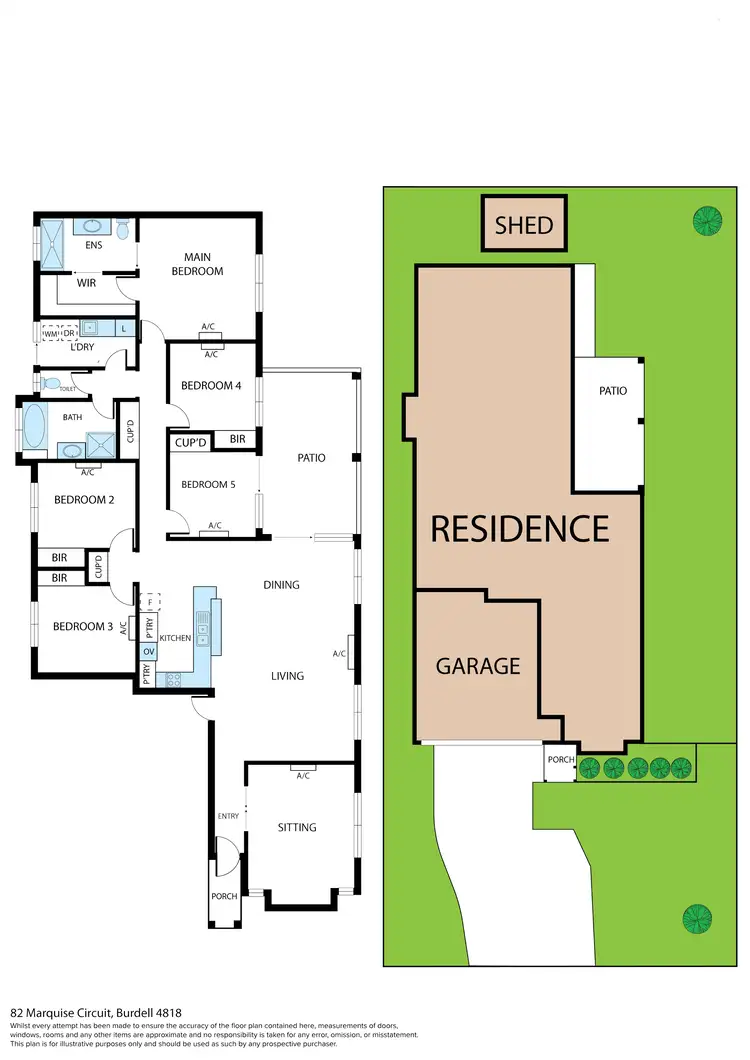 Floorplan of Homely house listing, 82 Marquise Circuit, Burdell QLD 4818