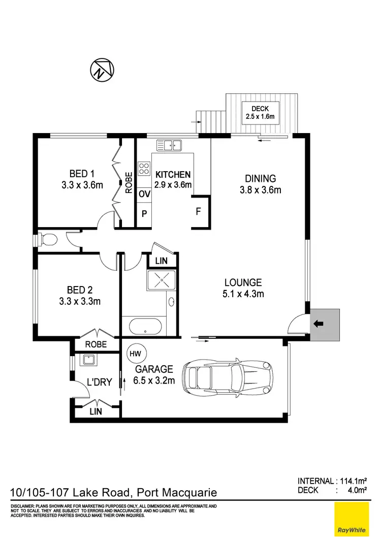 Floorplan of Homely villa listing, 10/105-107 Lake Road, Port Macquarie NSW 2444