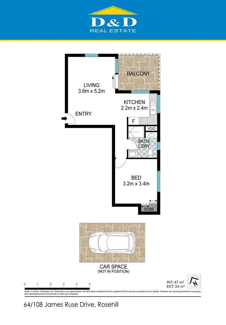 Floorplan of Homely unit listing, 64/102-108 James Ruse Drive, Rosehill NSW 2142