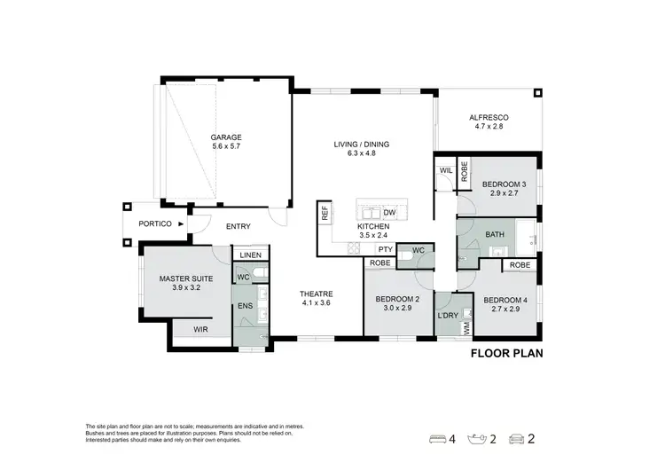 Floorplan of Homely house listing, 16 Turnstone Crescent, Erskine WA 6210