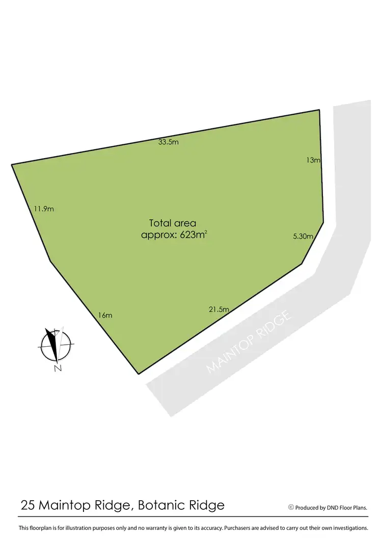 Floorplan of Homely land listing, 25 Maintop Ridge, Botanic Ridge VIC 3977