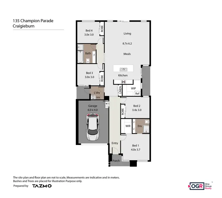 Floorplan of Homely house listing, 135 Champion Parade, Craigieburn VIC 3064