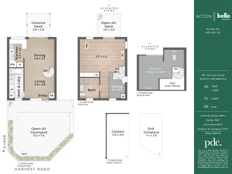 Floorplan of Homely townhouse listing, 39I Harvest Road, North Fremantle WA 6159