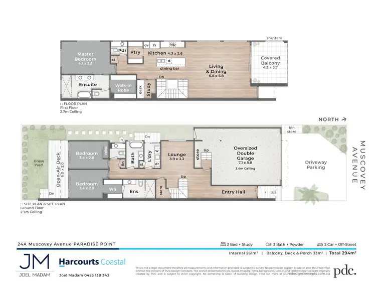 Floorplan of Homely semi-detached listing, 24A Muscovey Avenue, Paradise Point QLD 4216