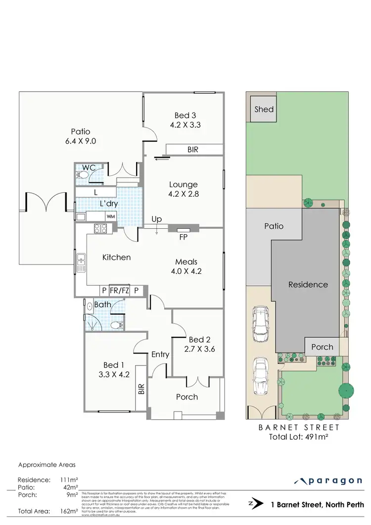 Floorplan of Homely house listing, 1 Barnet Street, North Perth WA 6006