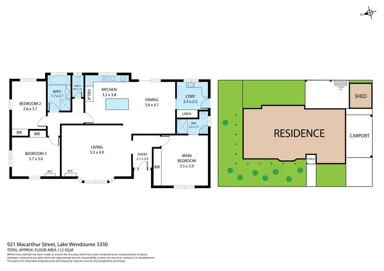 Floorplan of Homely house listing, 921 Macarthur Street, Lake Wendouree VIC 3350