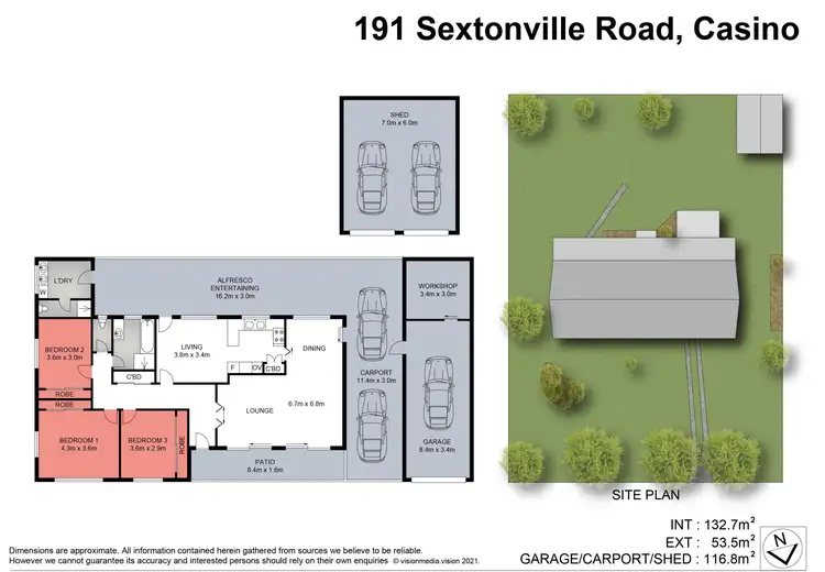 Floorplan of Homely house listing, 191 Sextonville Road, Casino NSW 2470