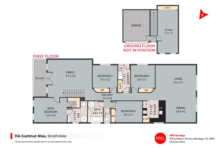 Floorplan of Homely house listing, 11A Gumnut Rise, Strathdale VIC 3550