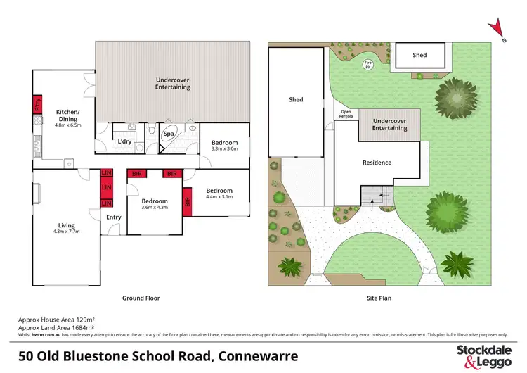 Floorplan of Homely house listing, 50 Bluestone School Road, Connewarre VIC 3227
