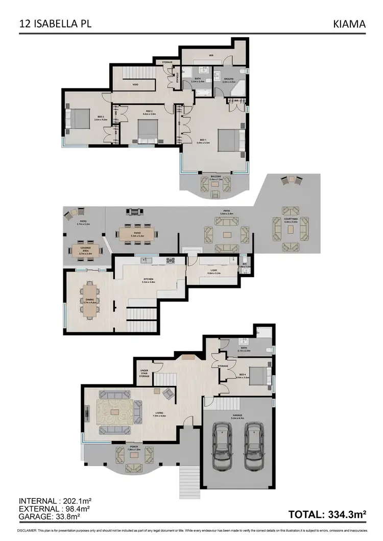 Floorplan of Homely house listing, 12 Isabella Place, Kiama NSW 2533