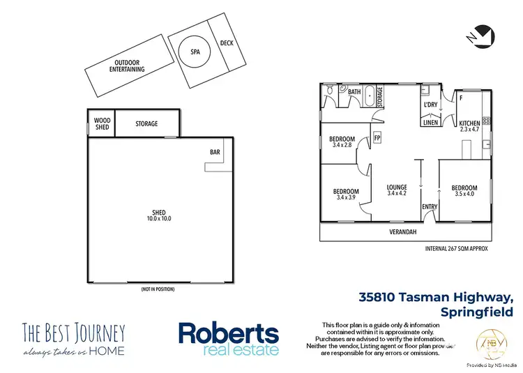 Floorplan of Homely house listing, 35810 Tasman Highway, Springfield TAS 7260