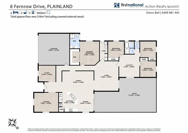 Floorplan of Homely house listing, 8 Fernrow Drive, Plainland QLD 4341