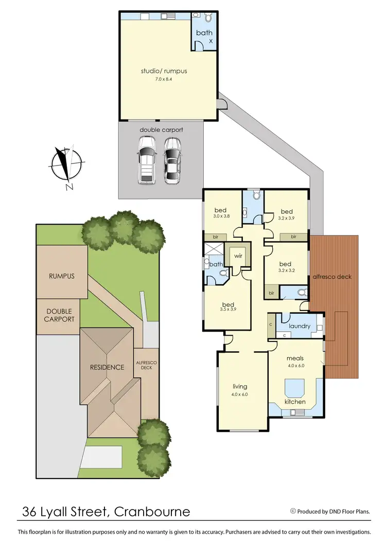 Floorplan of Homely house listing, 36 Lyall Street, Cranbourne VIC 3977