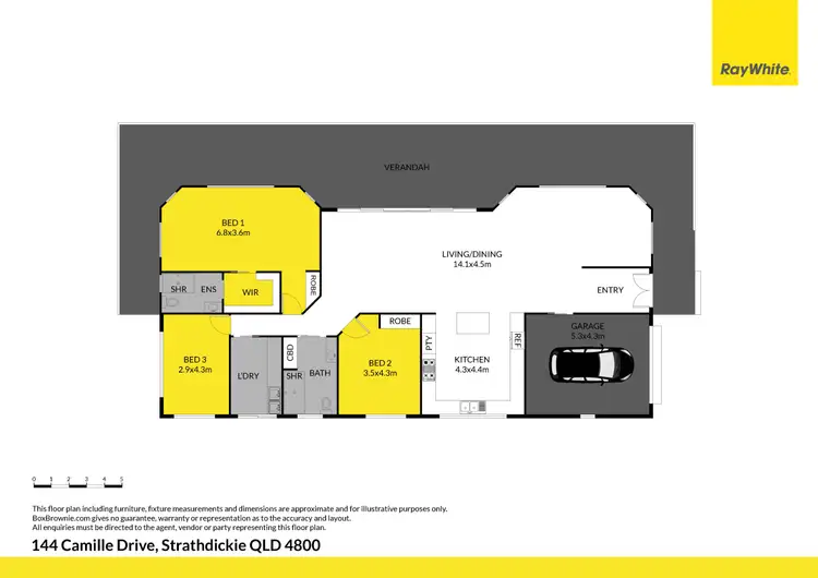 Floorplan of Homely house listing, 144 Camille Drive, Strathdickie QLD 4800