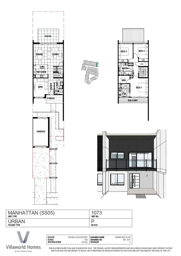 Floorplan of Homely townhouse listing, 1073/154 Musgrave Avenue, Southport QLD 4215