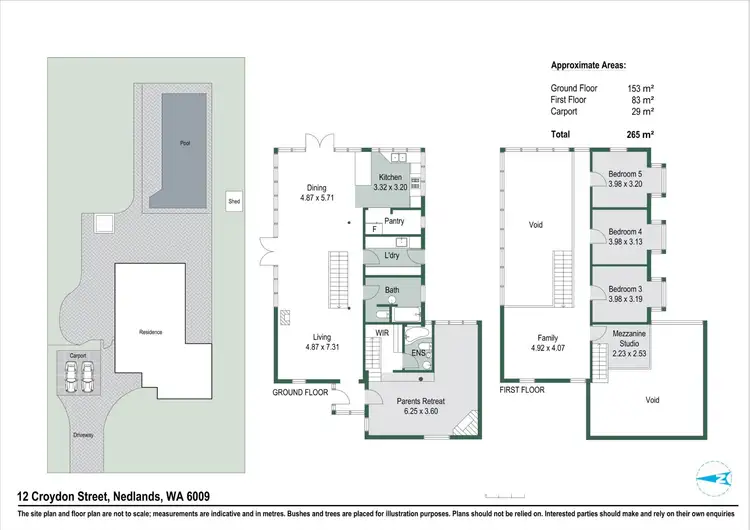 Floorplan of Homely house listing, 12 Croydon Street, Nedlands WA 6009
