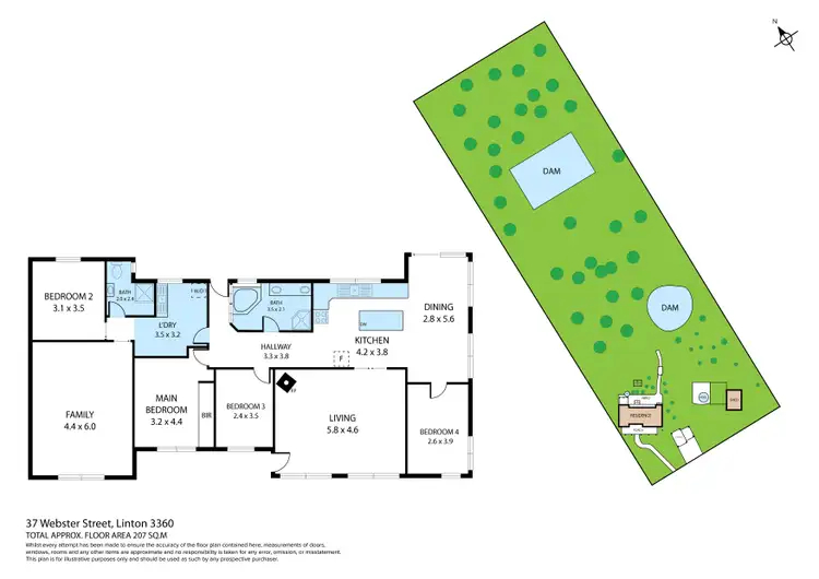 Floorplan of Homely house listing, 37 Webster Street, Linton VIC 3360