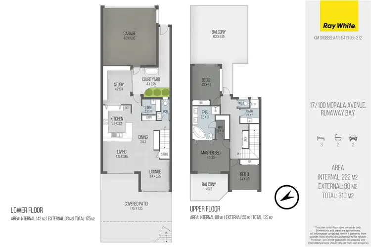 Floorplan of Homely townhouse listing, 17/100 Morala Avenue, Runaway Bay QLD 4216