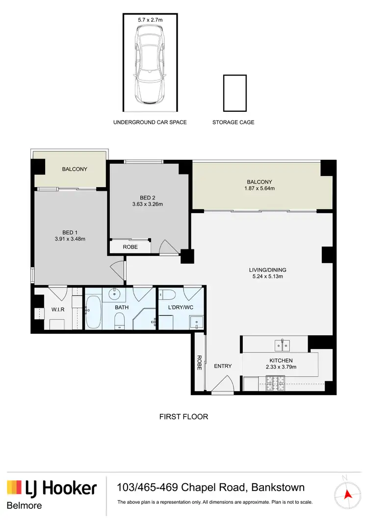 Floorplan of Homely apartment listing, 103/465-469 Chapel Road, Bankstown NSW 2200