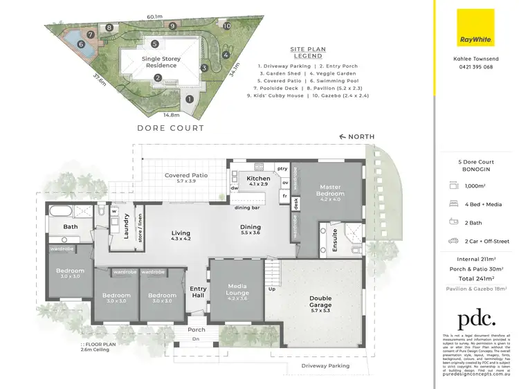 Floorplan of Homely house listing, 5 Dore Court, Bonogin QLD 4213