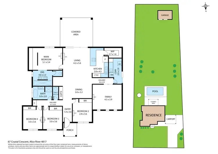 Floorplan of Homely house listing, 67 Crystal Crescent, Alice River QLD 4817