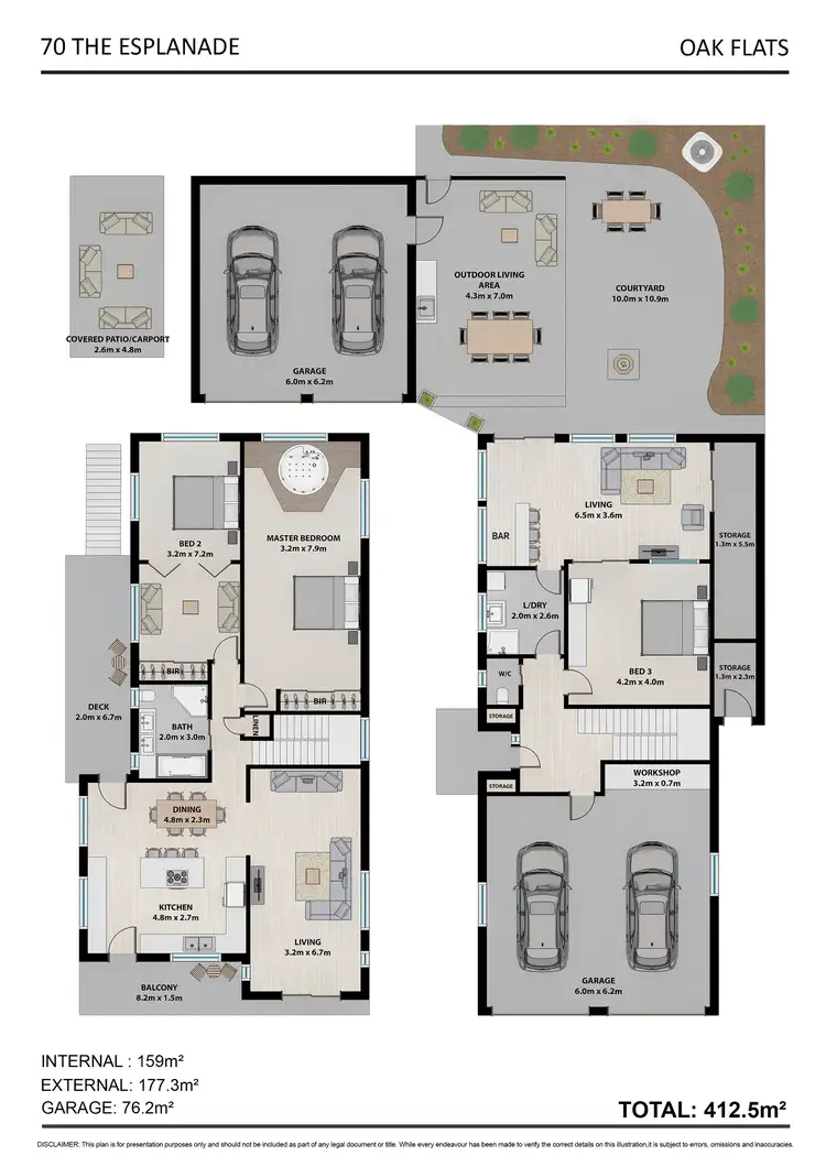 Floorplan of Homely house listing, 70 The Esplanade, Oak Flats NSW 2529