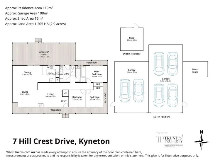Floorplan of Homely house listing, 7 Hill Crest Court, Kyneton VIC 3444
