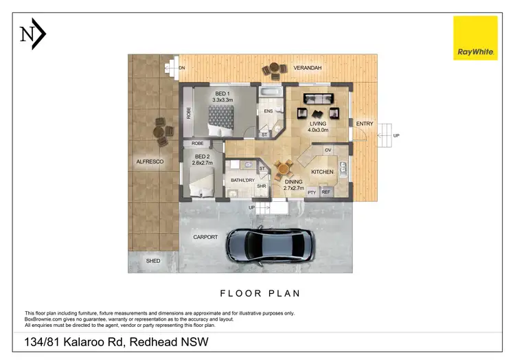 Floorplan of Homely house listing, 134/81 Kalaroo Road, Redhead NSW 2290