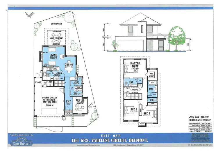 Floorplan of Homely townhouse listing, 67A Vaucluse Circuit, Belmont WA 6104