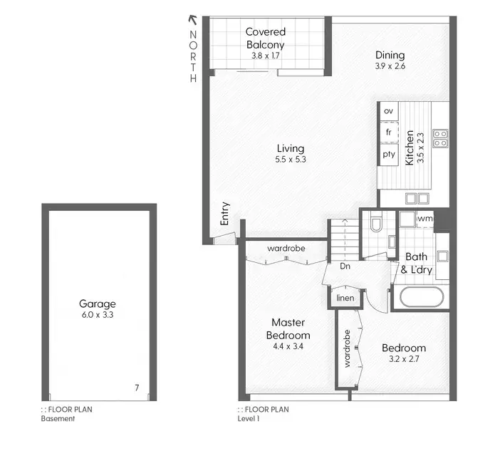 Floorplan of Homely unit listing, 5/20 Rudd Street, Broadbeach Waters QLD 4218