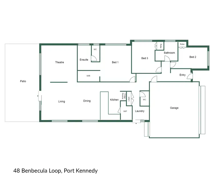 Floorplan of Homely house listing, 48 Benbecula Loop, Port Kennedy WA 6172