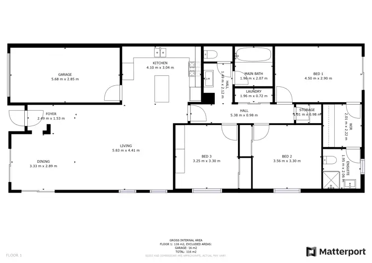 Floorplan of Homely unit listing, 9/211 Hill Street, Orange NSW 2800