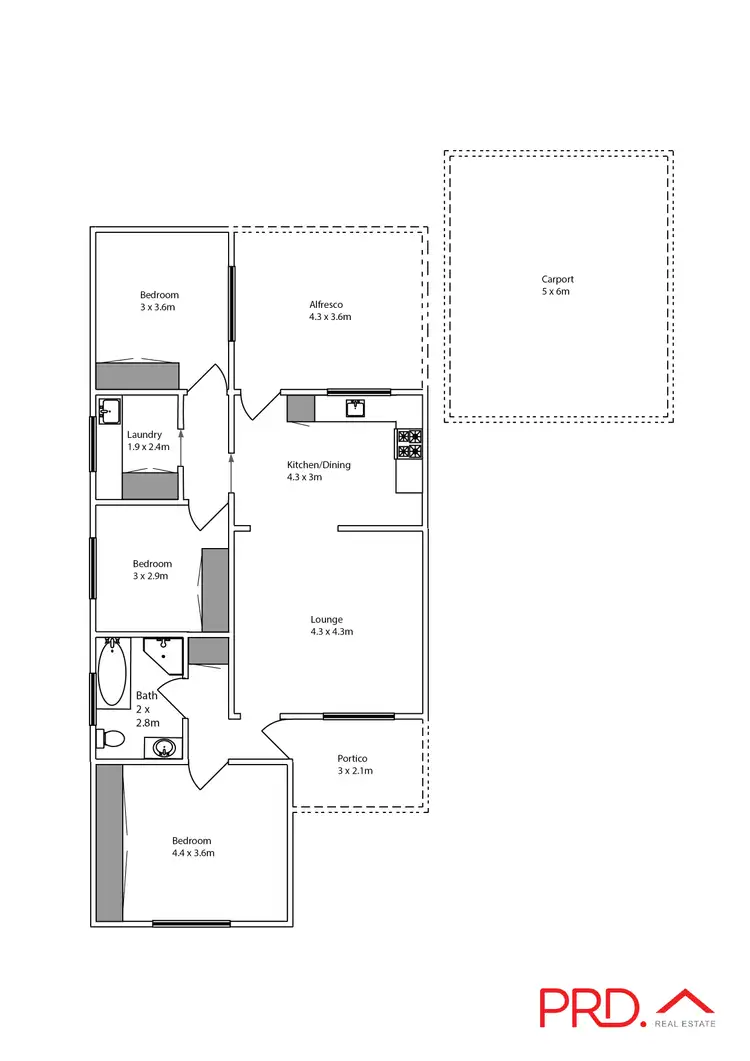 Floorplan of Homely house listing, 825 Fourteenth Street, Mildura VIC 3500