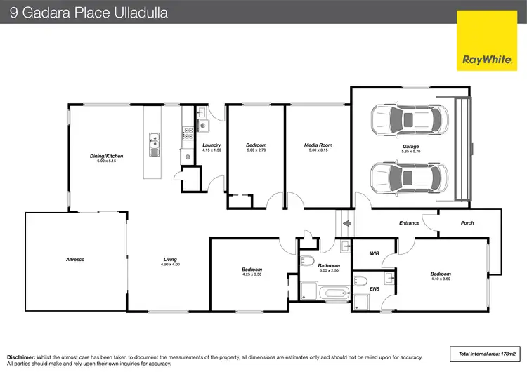 Floorplan of Homely house listing, 9 Gadara Place, Ulladulla NSW 2539