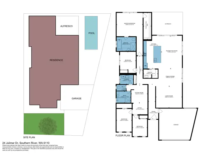 Floorplan of Homely house listing, 24 Julimar Drive, Southern River WA 6110