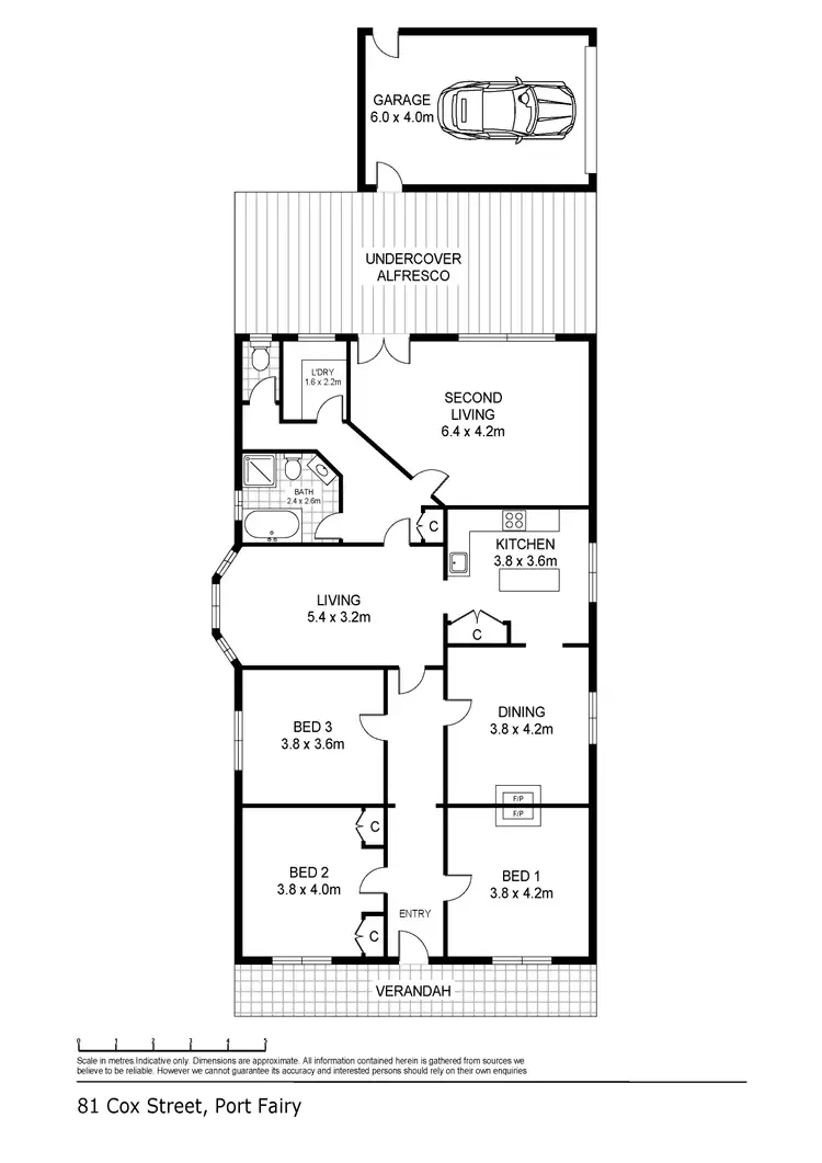 Floorplan of Homely house listing, 81 Cox Street, Port Fairy VIC 3284