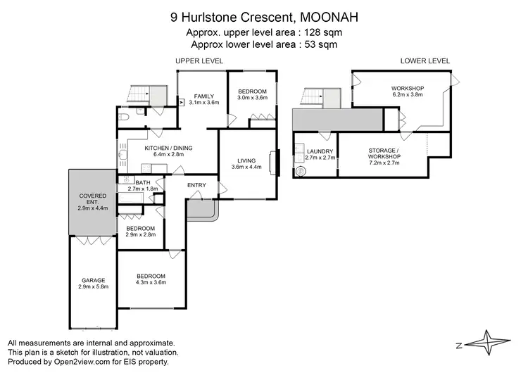 Floorplan of Homely house listing, 9 Hurlstone Crescent, Moonah TAS 7009