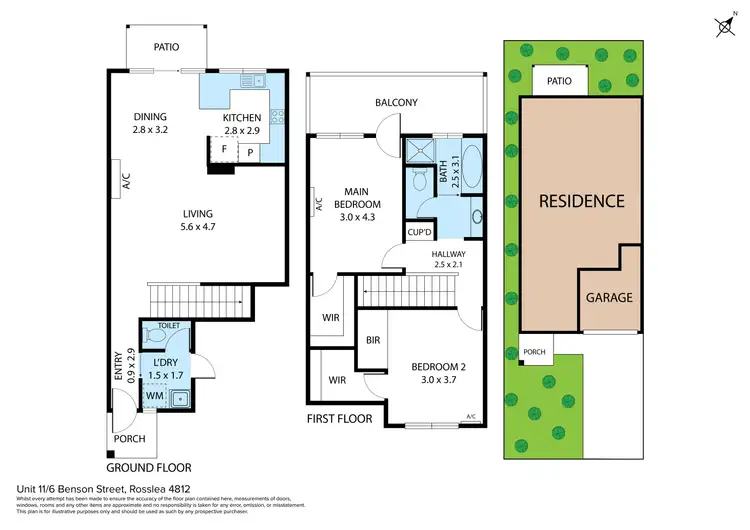 Floorplan of Homely unit listing, 11/6-8 Benson Street, Rosslea QLD 4812