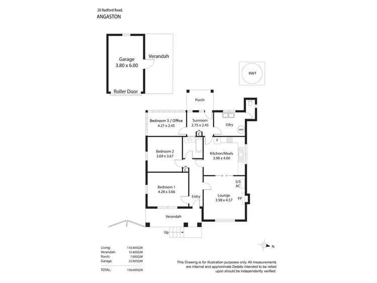 Floorplan of Homely house listing, 20 Radford Road, Angaston SA 5353