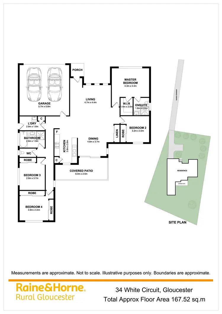 Floorplan of Homely house listing, 34 White Circuit, Gloucester NSW 2422