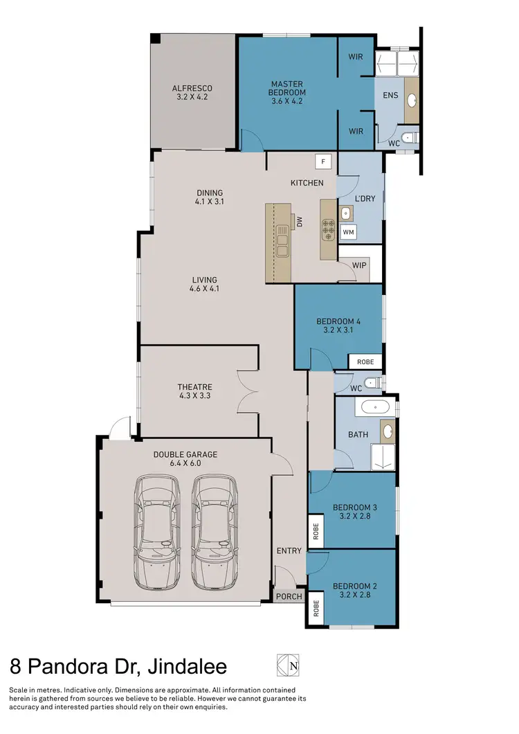 Floorplan of Homely house listing, 18 Pandora Drive, Jindalee WA 6036