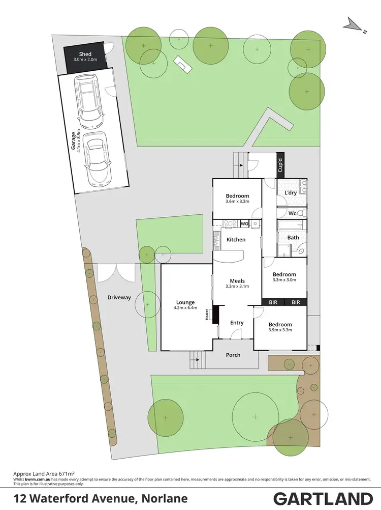 Floorplan of Homely house listing, 12 Waterford Avenue, Norlane VIC 3214