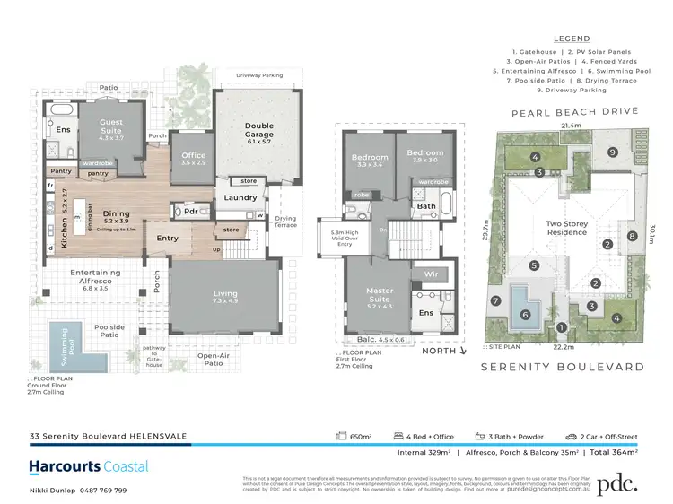 Floorplan of Homely house listing, 33 Serenity Boulevard, Helensvale QLD 4212