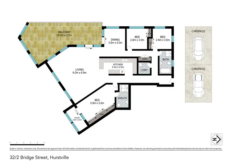 Floorplan of Homely apartment listing, 32/2-8 Bridge Street, Hurstville NSW 2220