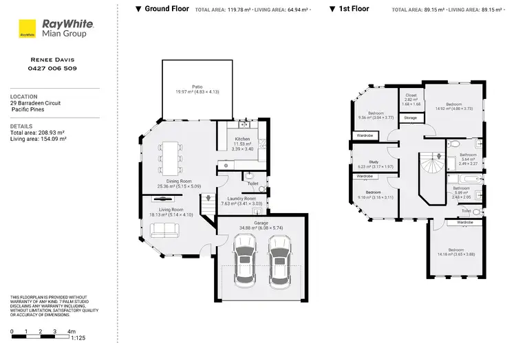 Floorplan of Homely house listing, 29 Barradeen Circuit, Pacific Pines QLD 4211