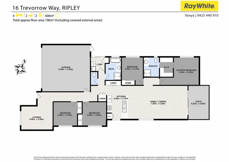 Floorplan of Homely house listing, 16 Trevorrow Way, Ripley QLD 4306