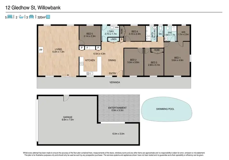 Floorplan of Homely house listing, 12 Gledhow Street, Willowbank QLD 4306