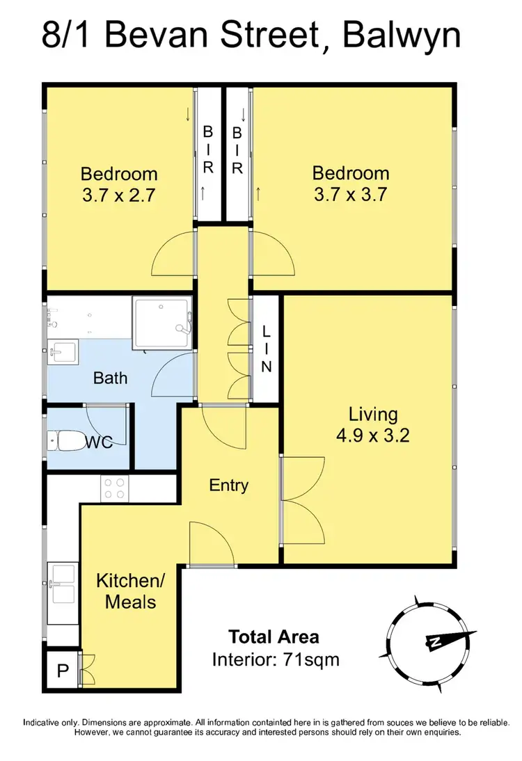 Floorplan of Homely apartment listing, 8/1 Bevan Street, Balwyn VIC 3103